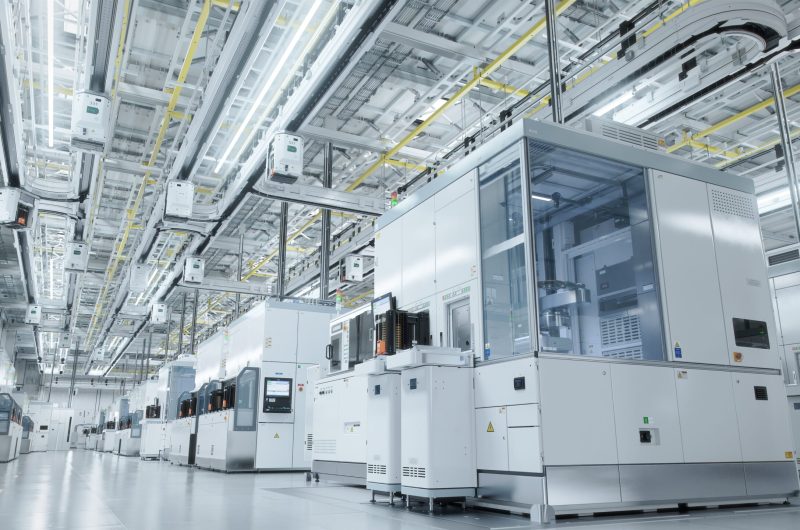 Establishing,Shot,Dolly,Shot,Inside,Bright,Advanced,Semiconductor,Production,Fab Establishing,Shot,Dolly,Shot,Inside,Bright,Advanced,Semiconductor,Production,Fab
